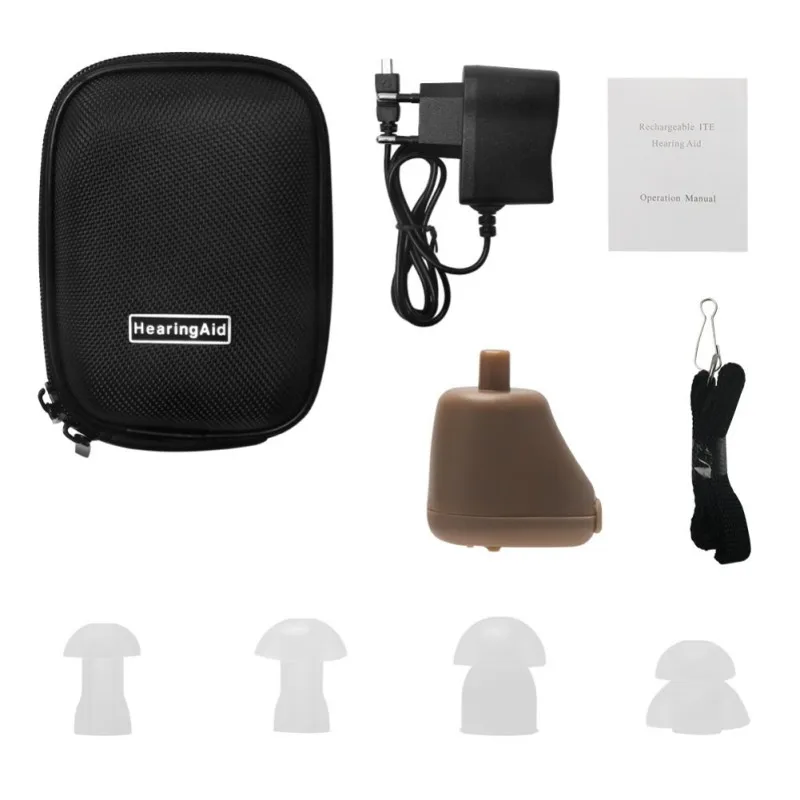 EU US Standard Rechargeable Hearing Aid Ear Assistance Sound Amplifier For Adults Seniors