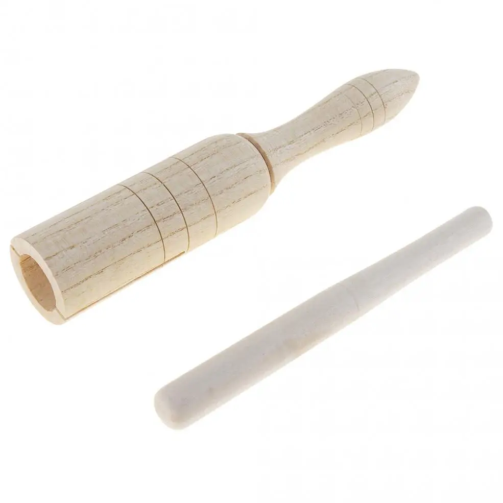 Звуковая трубка деревянная ворона подарок для детей деревянный эхолот музыкальная игрушка ударный образовательный инструмент с палкой