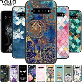 

For LG V60 ThinQ 5G Case Silicone Black Soft TPU Phone Cover For LG V60 ThinQ Cases 6.8'' Coque for LG V60 LGV60 V60 2020 Para