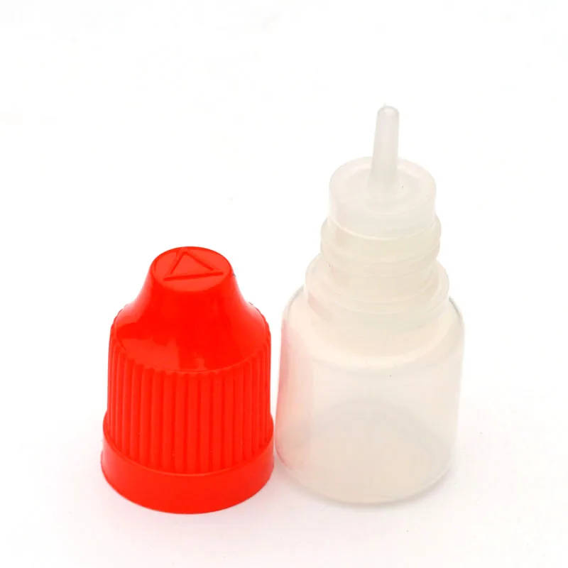 

200pcs PE Empty 3ml Plastic Dropper Bottle For Liquid With Childproof Cap And Long Tip Needle Vial