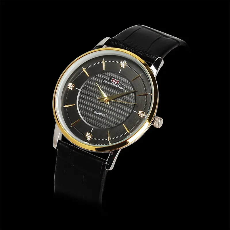 

DS New Style Hot Sales Watch Top Grade Leather Strap Watch Customizable Genuine Leather Waterproof COUPLE'S Watch