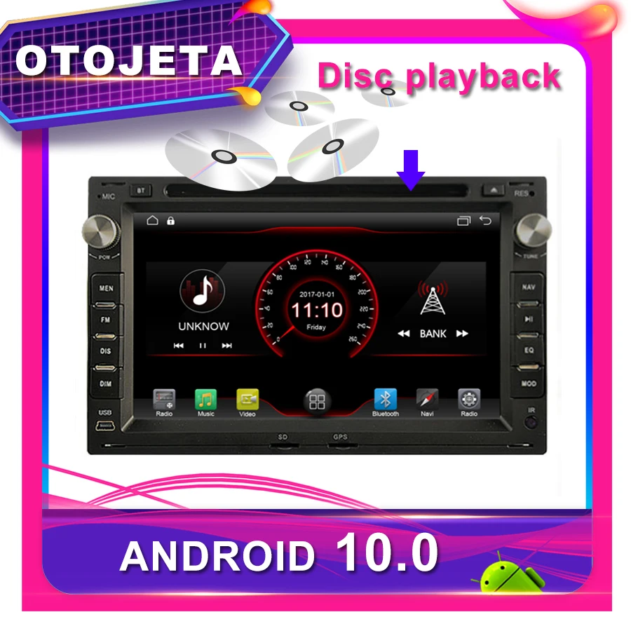 

OTOJETA Car DVD Android 10.0 Car GPS for PASSAT B5 CC Car Radio Multimedia tape recorder bluetooth navigation