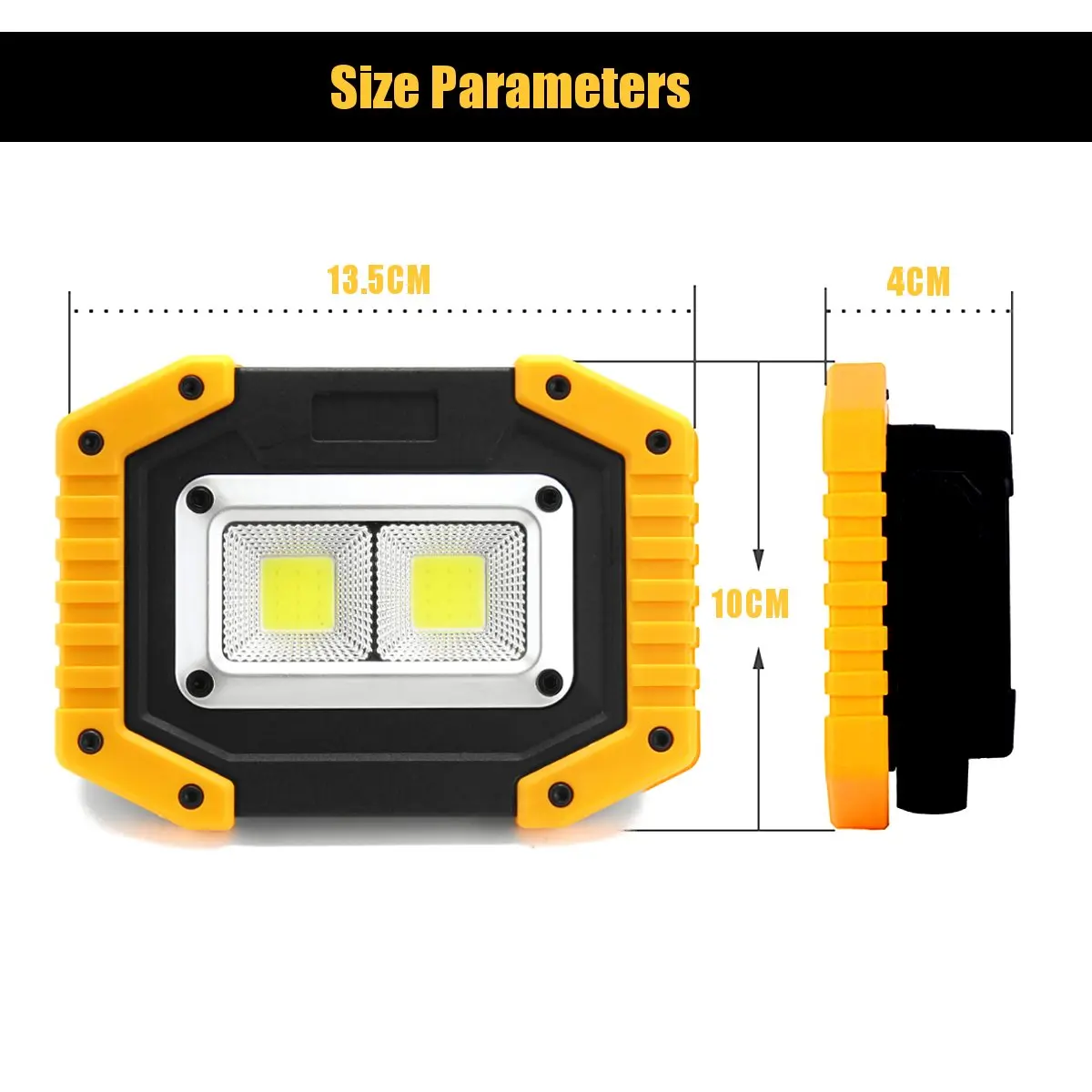 XANES® 24C 30W COB LED Work Light Waterproof Rechargeable LED Floodlight for 