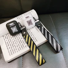 Мягкий силиконовый чехол с масляным рисунком для apple Airpods 1 2 в полоску ECG 2019SS белая Беспроводная bluetooth-гарнитура для наушников