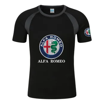 Najnowsze sprzedam Hot 2021 męska lato Alfa Romeo wygodne dopasowanie bluzy wygodne naklejka T-Shirt moda osiem kolorów topy Tee tanie i dobre opinie Trip SHORT CN (pochodzenie) COTTON summer Na co dzień Z okrągłym kołnierzykiem tops Z KRÓTKIM RĘKAWEM Regular Sukno
