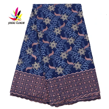 

Swiss Embroidered Africa Lace Fabric Cotton Mesh Flower Brocades Net Natural Latest African Wedding High Quality Flower AMY2798B