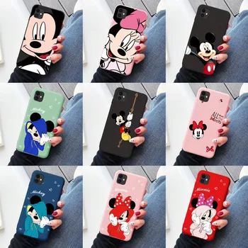 

lovers cute mouse Soft TPU Cases For iPhone 6S 8 7 Plus 11 Pro Max Matte Back For iPhone X XS Max XR Cartoon Phone Capa Coque
