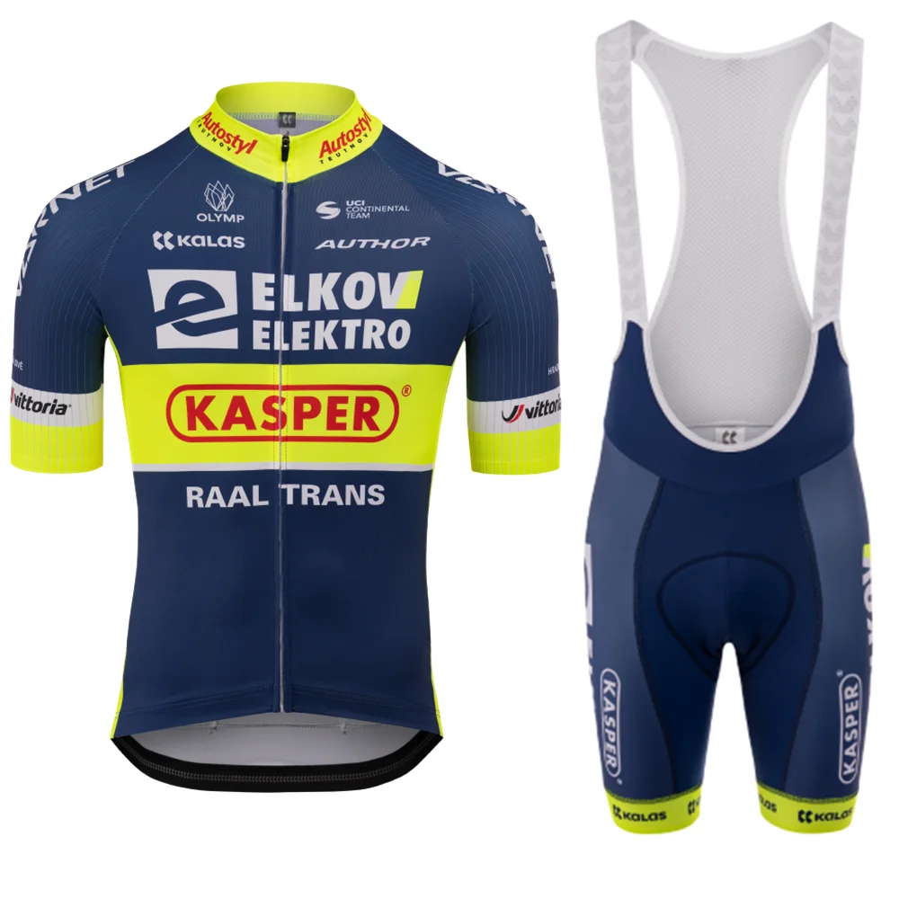 ELKOV-KASPER 2020 pro team Велоспорт Джерси Майо Ciclismo короткий рукав летние мужские