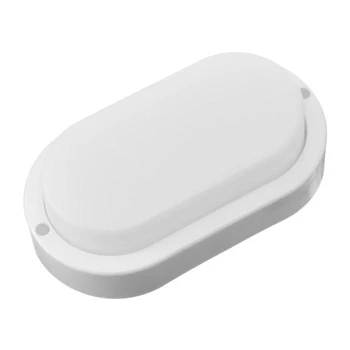 

Oval surface mounted LED lamp Ecola, 12 W, 4200 K, 220 V, IP65, 160x90x45mm, white 5375339