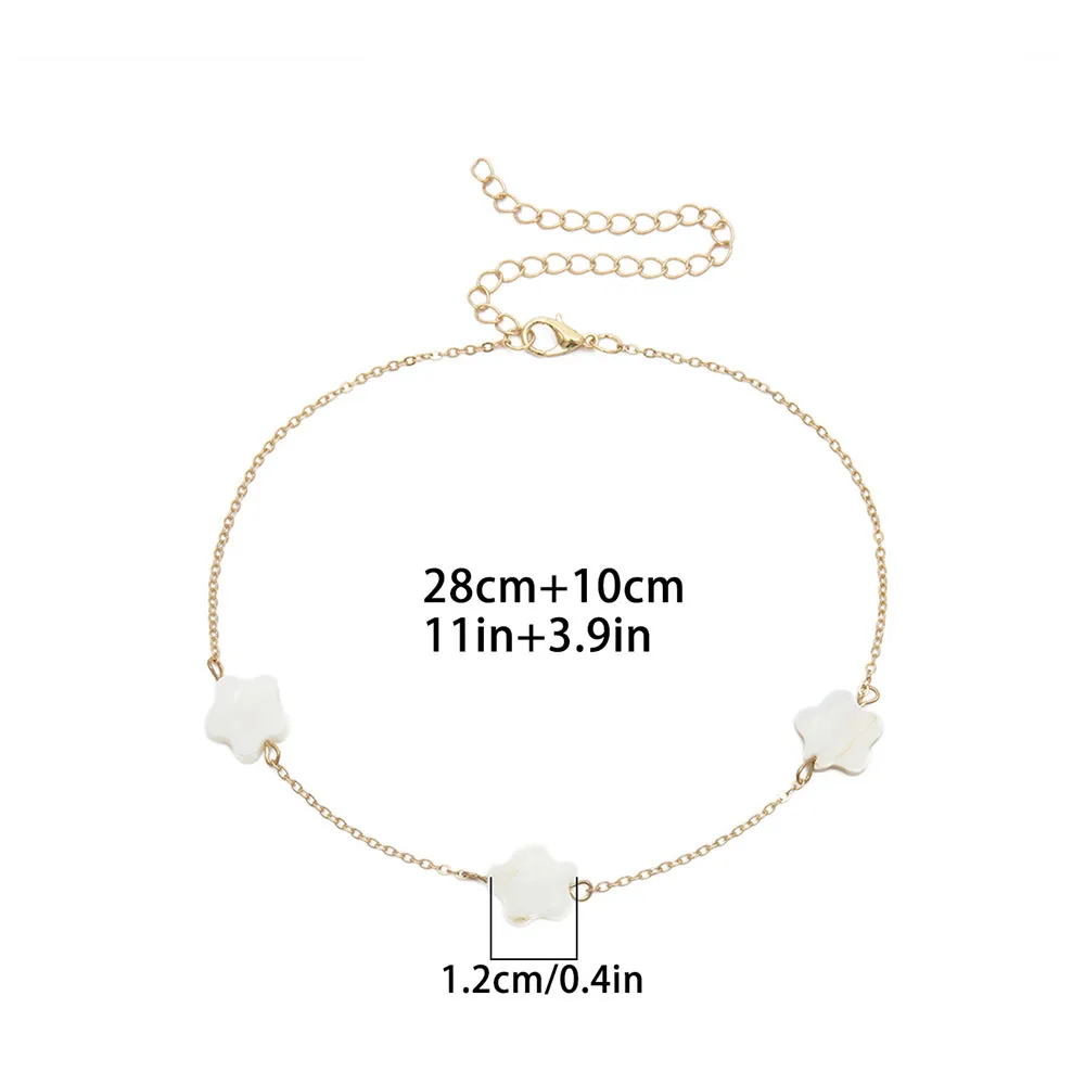 Fashion Multi-layer Bead Necklaces For Women Shell Pendant Heart Shaped Star Chain Necklace Jewelry Accessories
