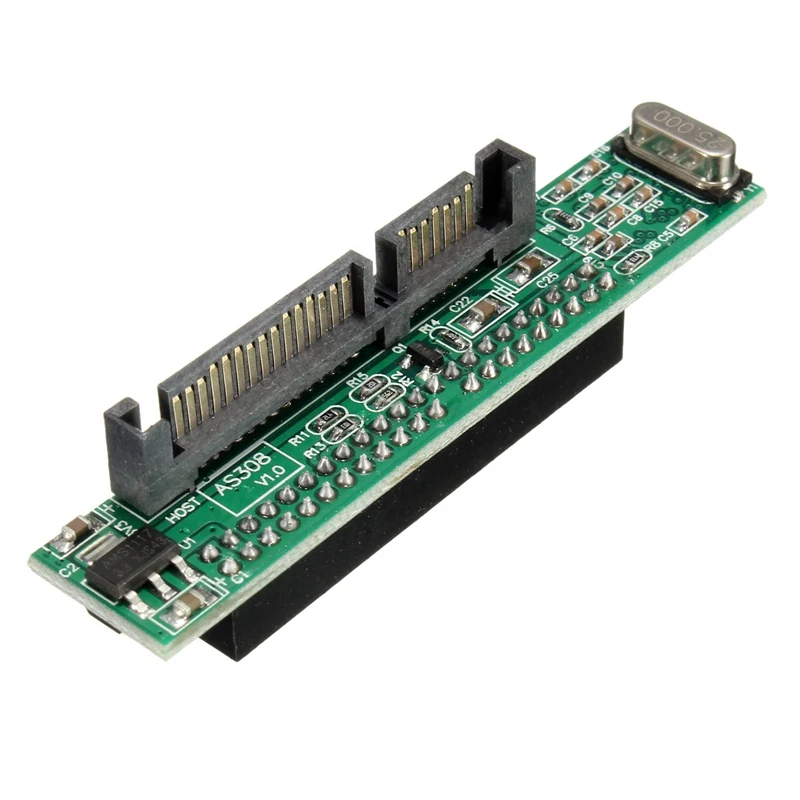 Совершенно новый SATA Женский к 44Pin 2 5 IDE Мужской HDD SSD адаптер конвертер 7 + 15P 22pin sata ide