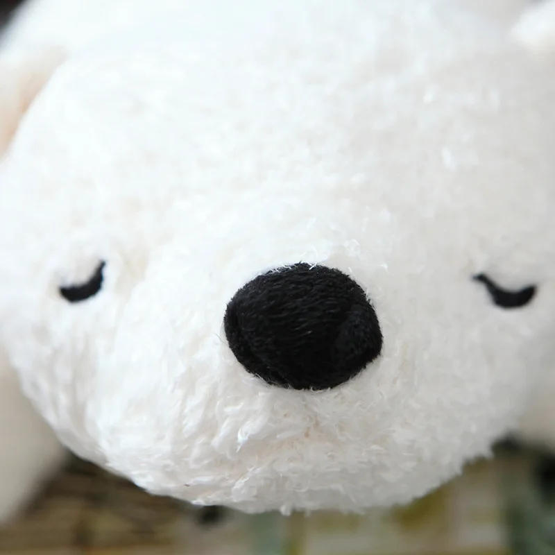 Japan Three White Bear Pillow Soft Polar Bear Stuffed Toy Polar Bear Meng Cute Doll