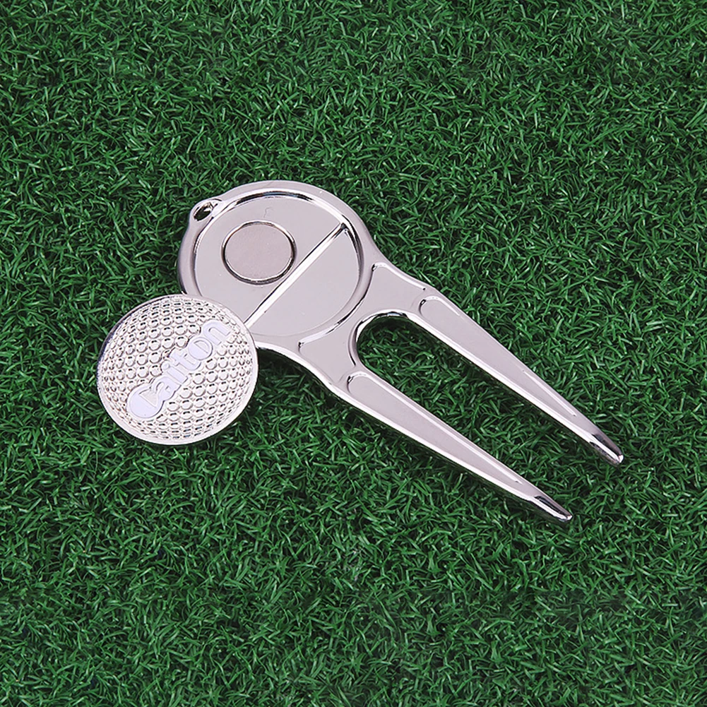 3pcs Zodiac Pattern Multipurpose Portable Accessories Green Fork Divot Repair Tool Metal Golf Mark Set Mother Son Tees Exquisite