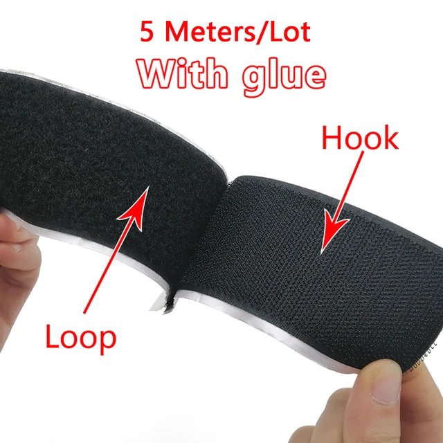 Hook and Loop Tape Roll, Self Adhesive Strips Set with Sticky Glue, Nylon  Fabric Fastener for Clothing Accessories, 25m - AliExpress