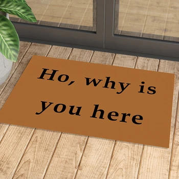 

Ho, why is you here, dust pet paws clean Rubber Doormat kitchen floor hallway mat for entrance indoor carpet anti-slip rug