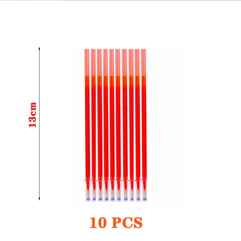 2/3/10 шт./лот мини каваи ручки со стираемыми чернилами ластик Карамельный цвет ластик стирательная резинка для стирающиеся Ручки Симпатичные канцелярские офисные школьные принадлежности - Цвет: 10pcs red refills