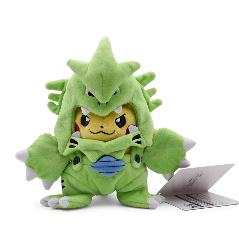 TAKARA TOMY японское аниме Pikachu Косплей трубка Tyranitar Pokemon Peluche Плюшевые игрушки
