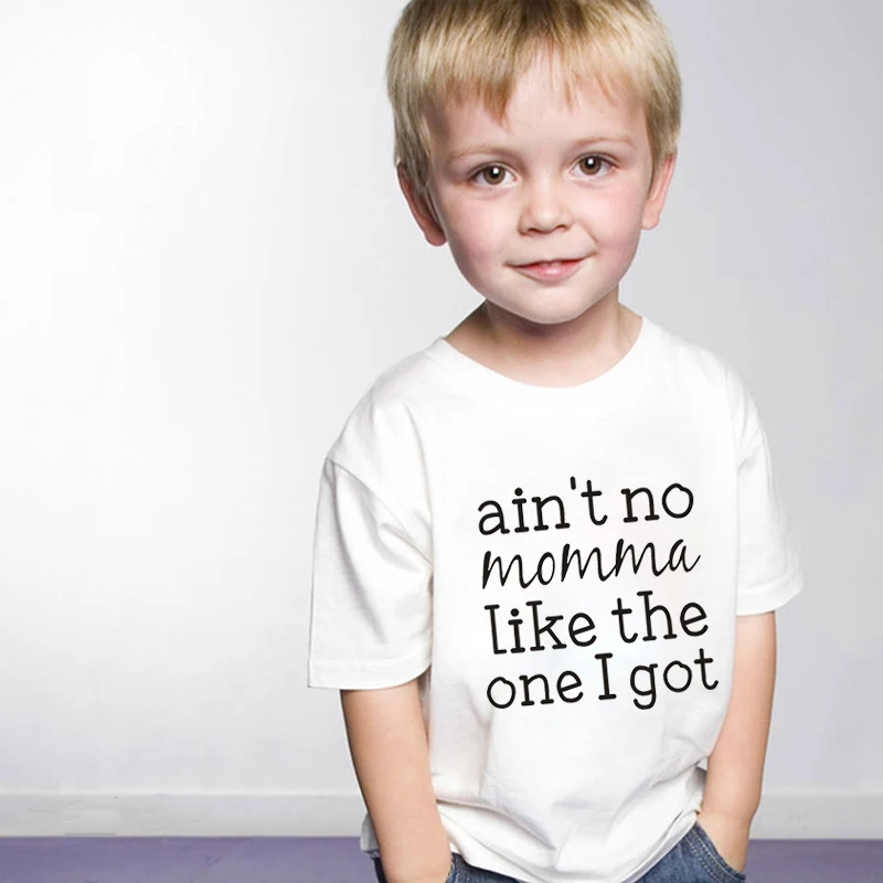 Футболка с графическим принтом «I Got Tumblr» «A't No Momma Like The One» повседневная одежда для малышей летние смешные футболки с короткими рукавами детская футболка