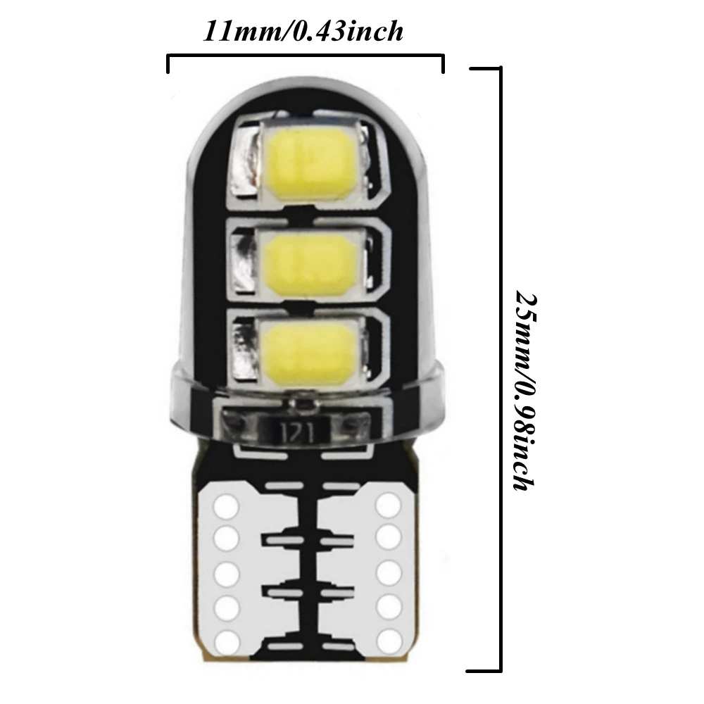 100 шт. оптовая продажа детское нижнее белье T10 силиконовый чехол 6 SMD 5630