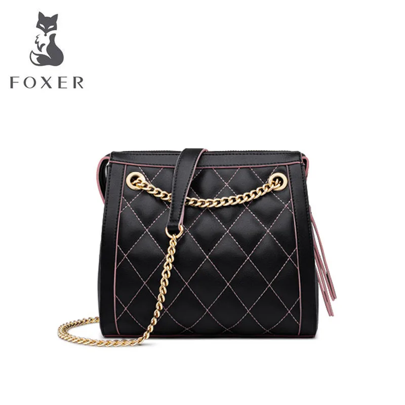 

women leather bag 2019 new wave small fragrance rhombic chain bag Fashion Joker Leather Shoulder Crossbody Bag