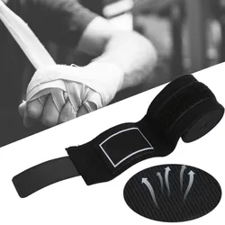 1Pair black Elastic Boxing Fixing Belt Sanda Muay Thai Handwraps Wrist Bandage Sport Cotton Strap Sweatabsorbent Protective Gear