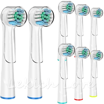 

8Pcs Standard Clean Toothbrush Heads for Oral B Electirc Toothbrush with Protecting Cover and Individually Sealed Package
