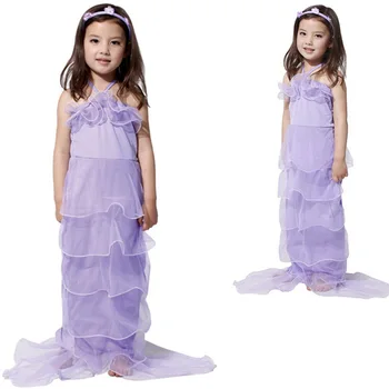 

Girls Little Mermaid Princess Dress Deadpiece Set Cosplay Costumes Kids Girl Mermaid Dress Up Sets Children Halloween Clothing