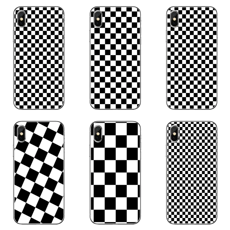 Чехол в черно-белую клетку для LG G5 G6 G7 Q6 Q7 Q8 Q9 V30 X Power 2 3 Nokia 6 7 8 9 OnePlus 3T 5T 6T | Мобильные