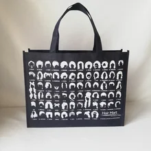 1000 шт/партия 30Hx40x10cm многоразовая сумка для покупок с короткими ручками сумки Экологичные нетканые пакеты с ручками для выставки