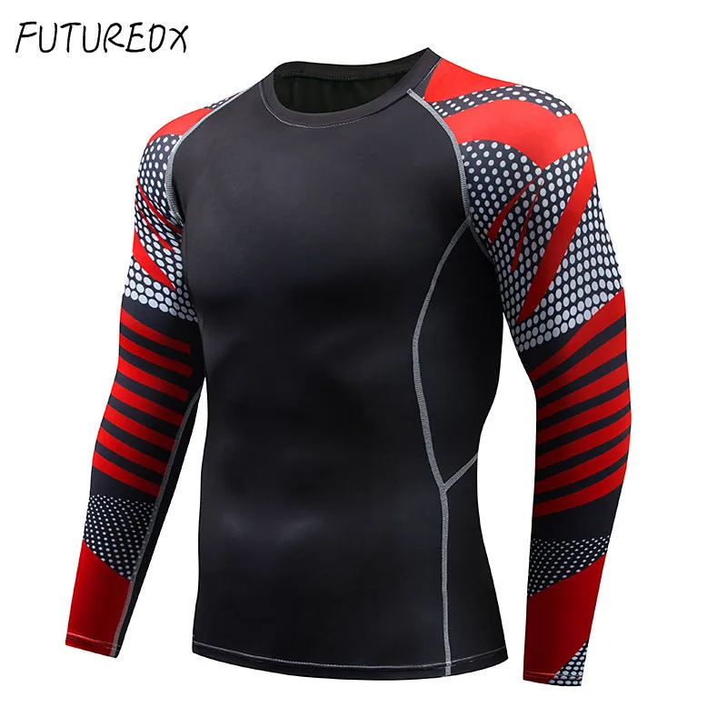 The latest high quality new men's fitness thermal underwear set long John long sleeve warm compression sports thermal underwear