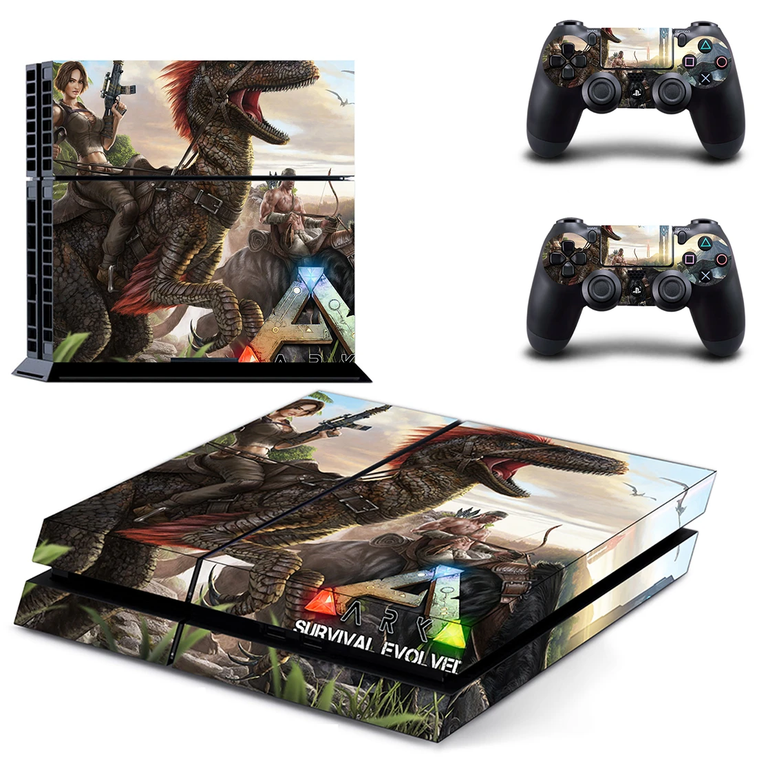 Ark: Survival Evolved Style Decal Skin Sticker For Playstation 4 Console Film + 2pcs Controllers Cover Dptm2377 - Stickers - AliExpress