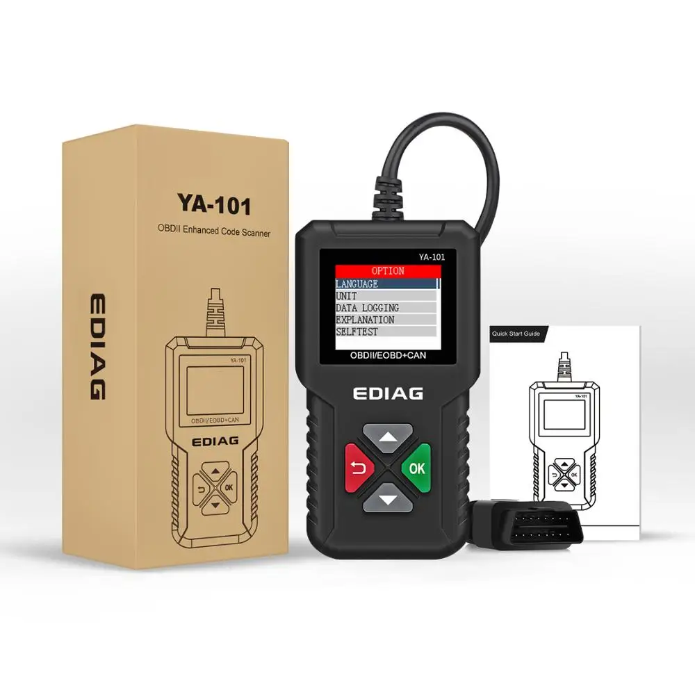 Автомобильный считыватель кодов OBD II/EOBD EDIAG YA101 сканер OBD2 автомобильный