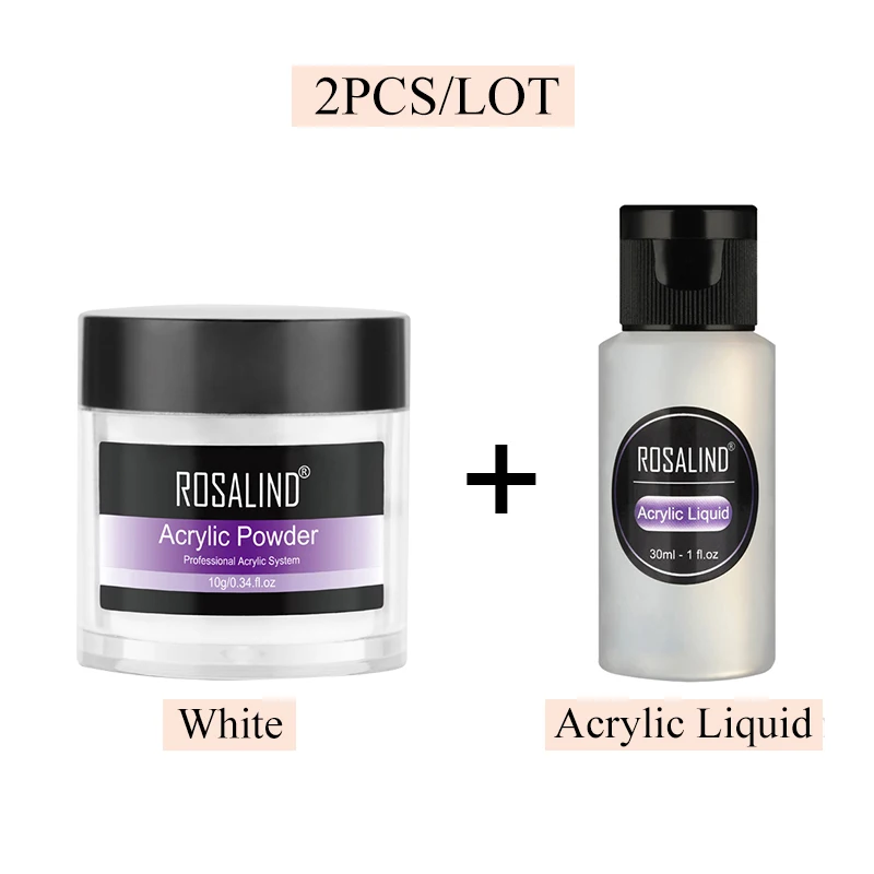 RPC-2PCS-04 Акриловый порошок ROSALIND, полигель для ногтей, лак для ногтей, украшения для дизайна ногтей, набор для маникюра с кристаллами, профессиональные аксессуары для ногтей - Цвет: RPC-2PCS-04