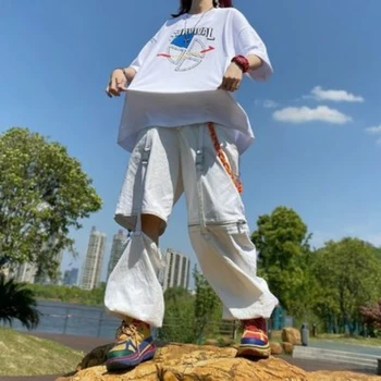 

Two-piece set European and American clown printed short-sleeved shirt and wide-leg casual pants summer suit female student