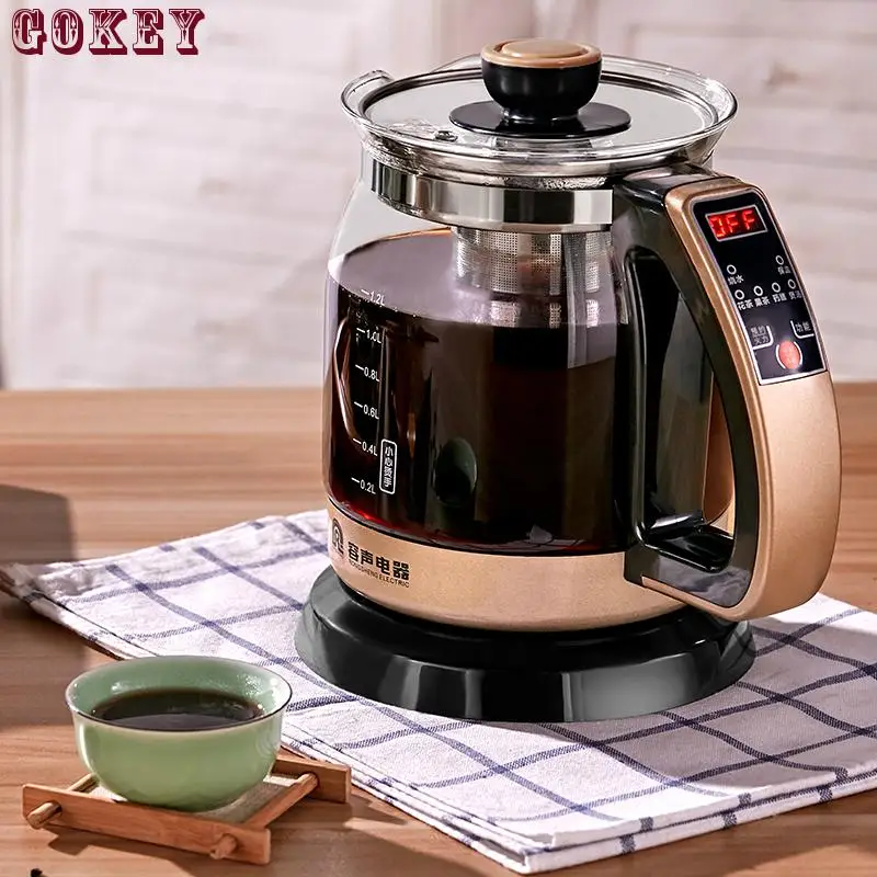 

LCD Automatic Electric Kettle Water Carafe Health Pot Thick Glass Tea Pot Electric Tea Pot Insulation Hot Water 1674801