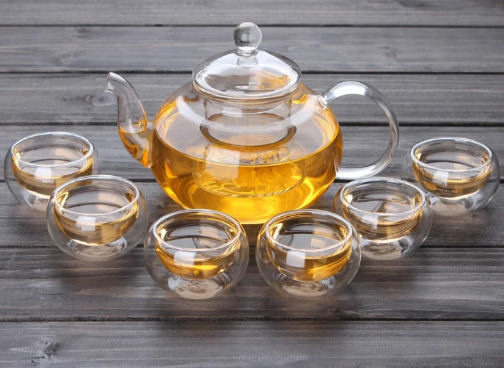 High Borosilicate Glass Tea Pot Set, Infusor