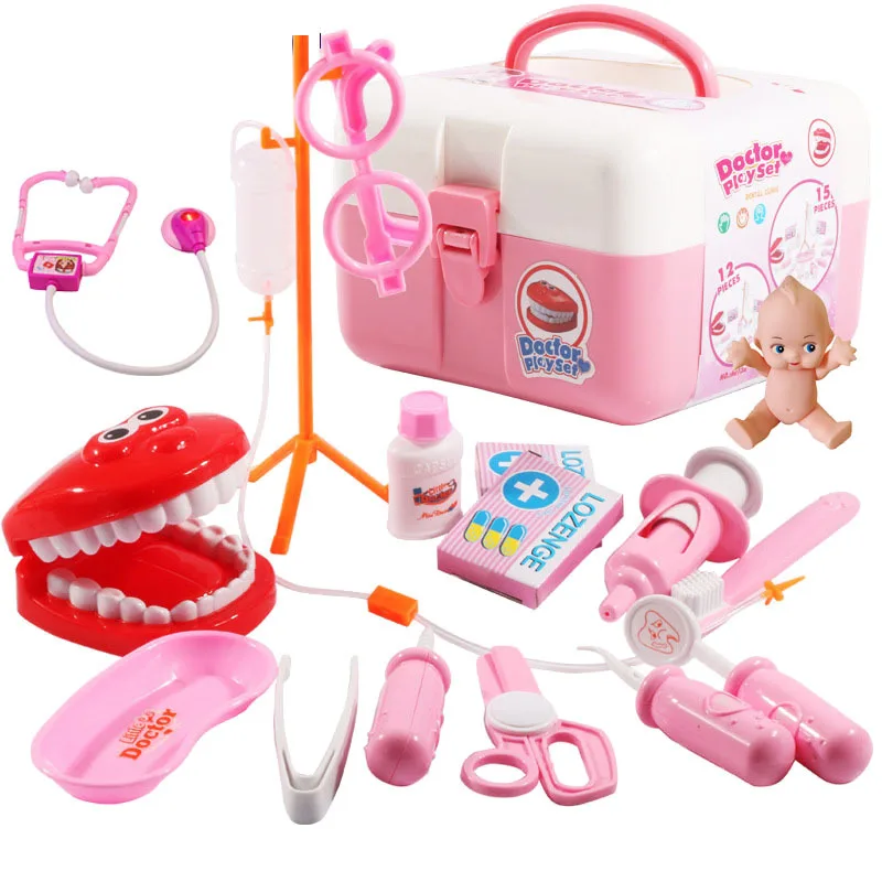 

Over Dentist Doctor Toy Set Nurses Echometer Sound And Light Injection GIRL'S And BOY'S Children Model Every Family Suitcase