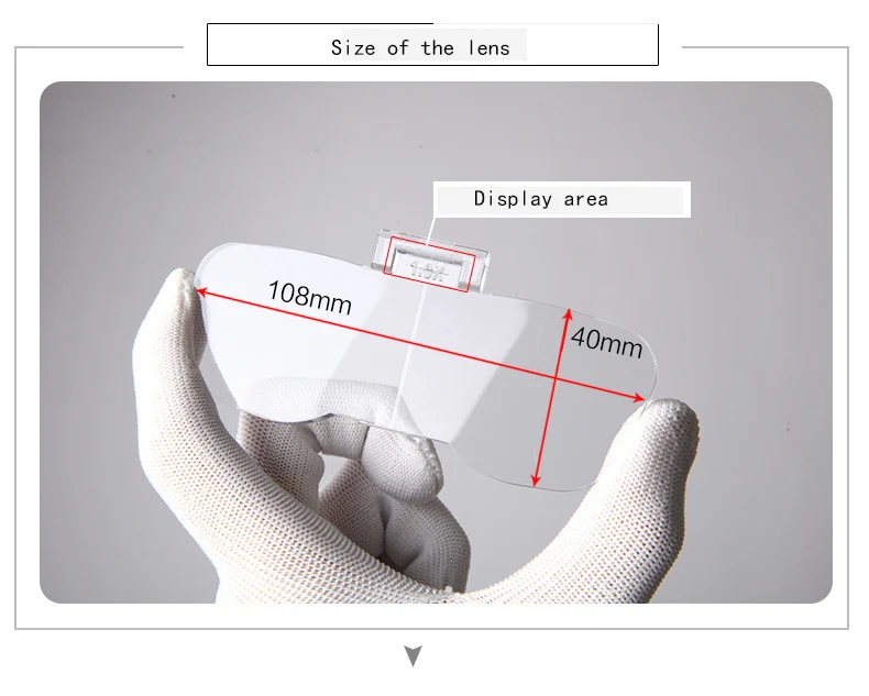 Головная лампа лупа высокой четкости увеличительное стекло для чтения обслуживание особые оптические 1,0X1,5X2,0X2,5X3,5X5 объектив Оборудование для ремонта часов и ювелирных изделий с