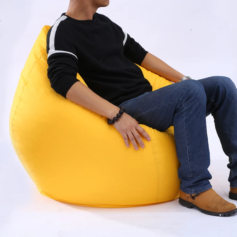 Lazy Bean Bag чехол для стула без наполнителя пуховый диван детский Кемпинг вечерние пуф кровать игровой пуф Кама спальня татами пол сиденье