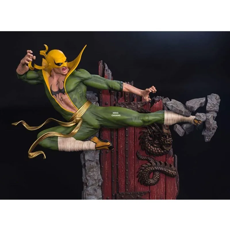 21" The Avengers Statue 1/4 Scale Iron Fist Bust Danny Rand Full-Length Portrait Art Craft GK Action Figure Toy BOX 53CM V954