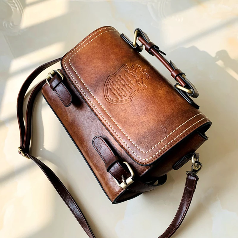 New Shell Lock Bags Fashion Vintage Famous Designer Bag Women Lady PU Leather Tote Shoulder Crossbody Bag Women's Handbags