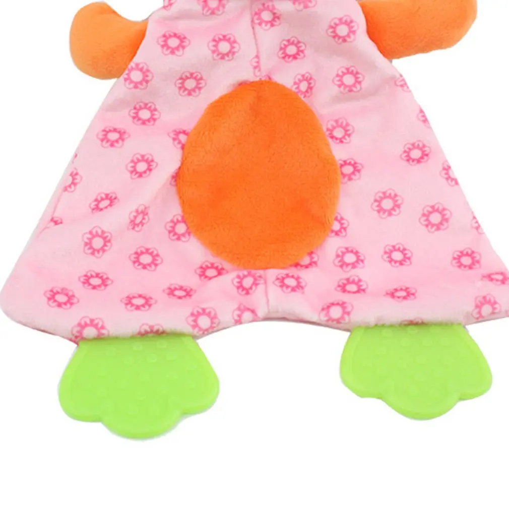 Cartoon Soft Plush Baby Soothing Towel with Bell Cartoon Animal Rattles Crib Pendant Toys for Stroller Infant Appease Doll