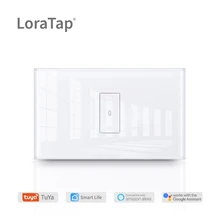 Tuya vida inteligente WiFi Interruptor táctil para luz nos tableta amortiguador Tech accesorio beige Rojo Negro compruebe Tartan tableta amortiguador banda App temporizador soporte de Control remoto Google Alexa DIY automatización