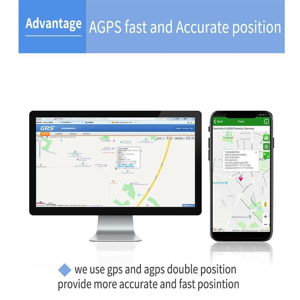 1 шт. мини-автомобиль OBD gps-трекер локатор реального времени автомобиль с тревогой SOS