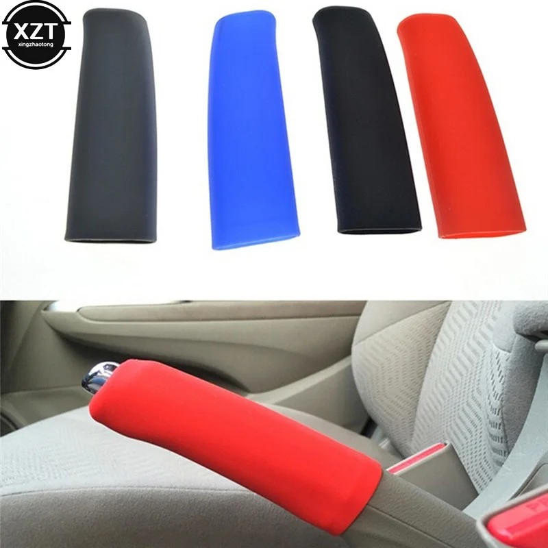 Hand Brake Set Universal Car Handbrake Sleeve Silicone Gel Cover Anti-Skid Auto Parking Brake