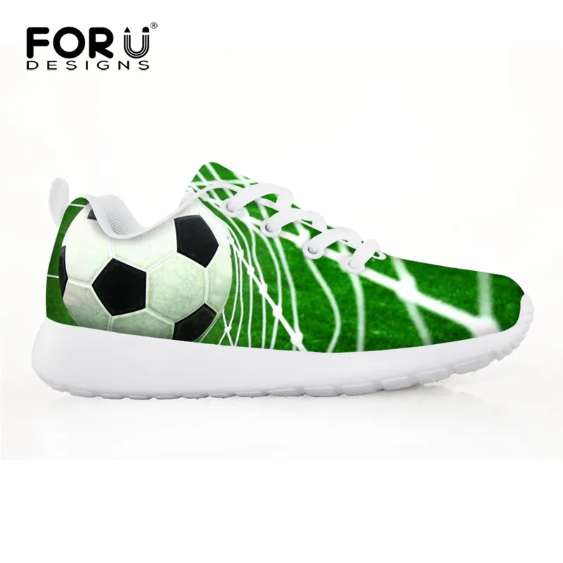 FORUDESIGNS/кроссовки для девочек с футбольным принтом в виде черепа; удобные кроссовки; детская повседневная обувь; детская спортивная обувь; сезон осень-зима