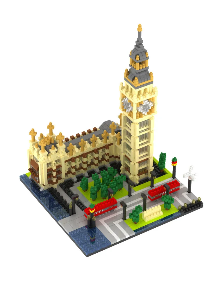

Weili YZ Currently Available Wholesale Small Granule Assembled Building Blocks Toy Architecture Series 058 Big Ben Wholesale
