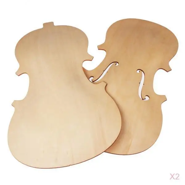 Kit de violino 4 x inacabado, conjunto