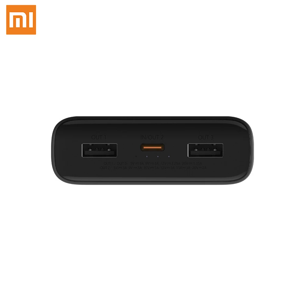  Newest Original Xiaomi Power Bank 3 20000mAh USB-C 50W Max Fast Charge Mi Powerbank for Laptop Smar
