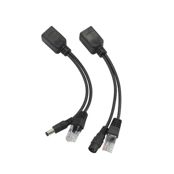 

CARPREI 2PCS Cabo Power Over Ethernet Passive PoE Injector + Adaptador Splitter Kit PoE Cabo Cabos Branco Drop shipping